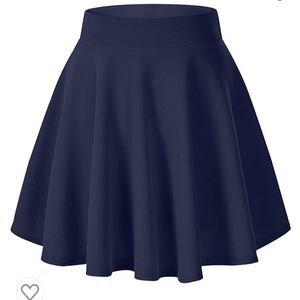 🌻 3/$17 Navy Blue Skater Skirt XL